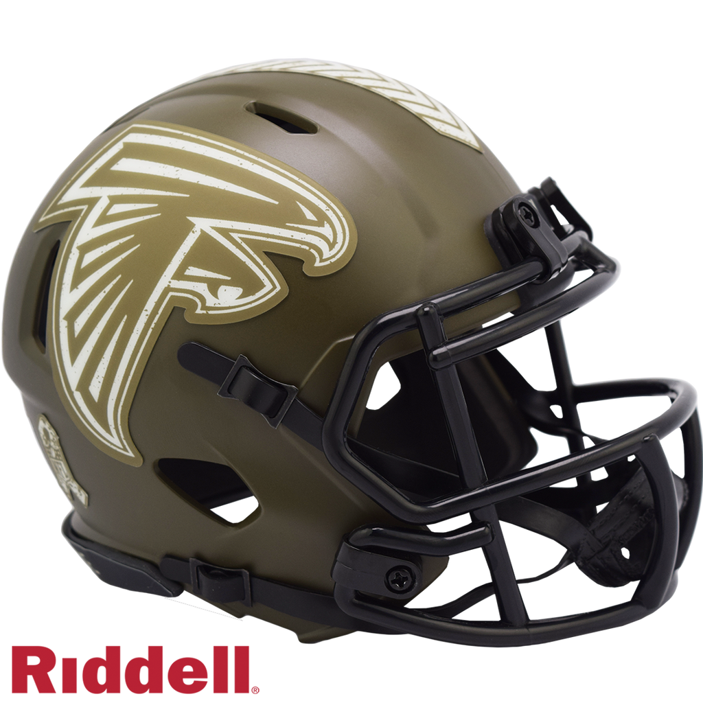 Atlanta Falcons Helmet Riddell Replica Mini Speed Style Salute To Service