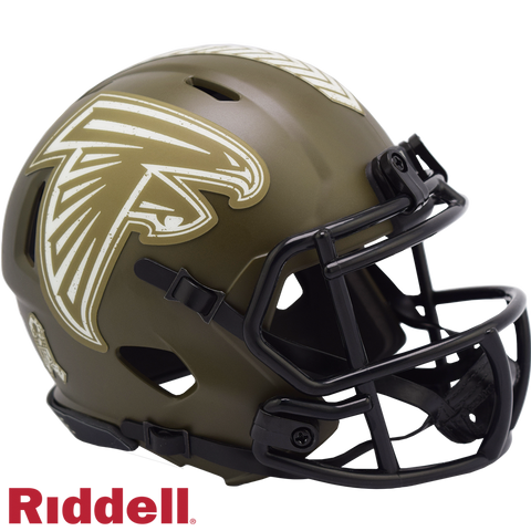 Atlanta Falcons Helmet Riddell Replica Mini Speed Style Salute To Service