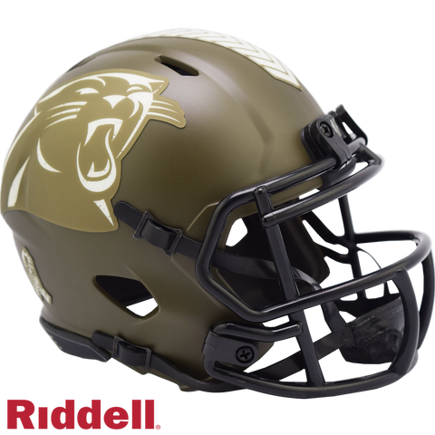 Carolina Panthers Helmet Riddell Replica Mini Speed Style Salute To Service