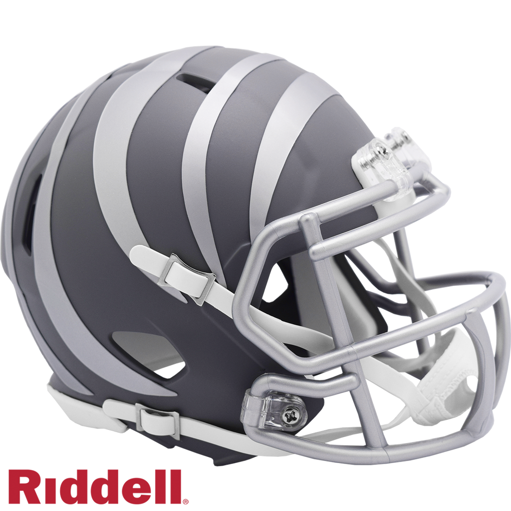 Cincinnati Bengals Helmet Riddell Replica Mini Speed Style Slate Alternate