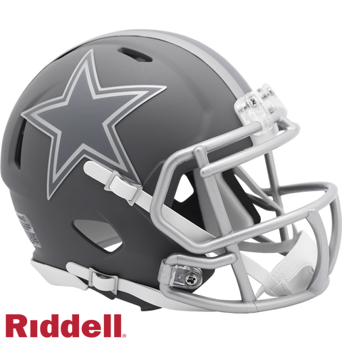 Dallas Cowboys Helmet Riddell Replica Mini Speed Style Slate Alternate