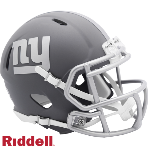 New York Giants Helmet Riddell Replica Mini Speed Style Slate Alternate
