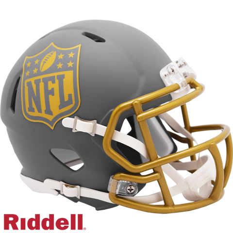 NFL Shield Helmet Riddell Replica Mini Speed Style Slate Alternate