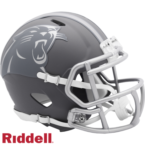 Carolina Panthers Helmet Riddell Replica Mini Speed Style Slate Alternate
