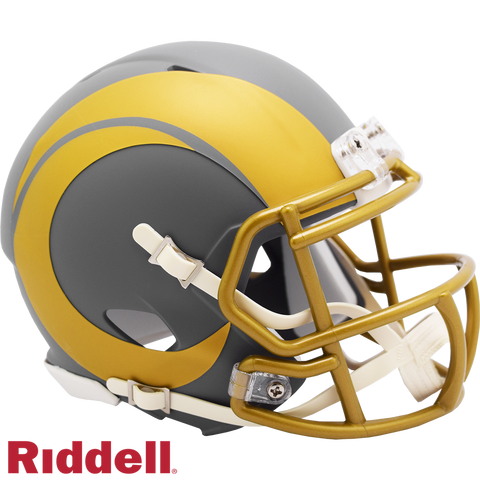 Los Angeles Rams Helmet Riddell Replica Mini Speed Style Slate Alternate