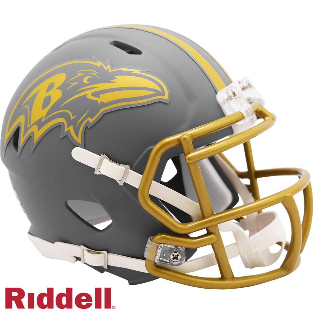 Baltimore Ravens Helmet Riddell Replica Mini Speed Style Slate Alternate