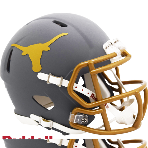 Texas Longhorns Helmet Riddell Replica Mini Speed Style Slate Alternate