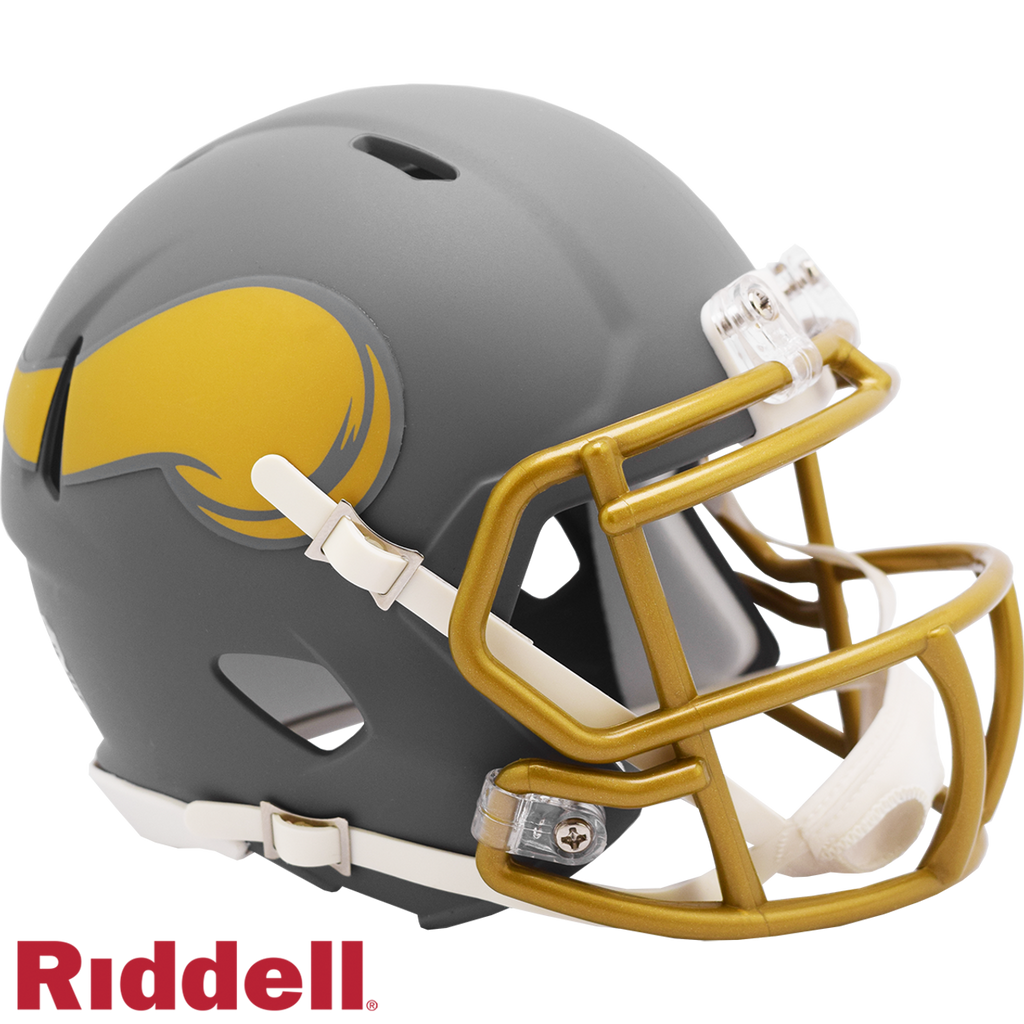 Minnesota Vikings Helmet Riddell Replica Mini Speed Style Slate Alternate