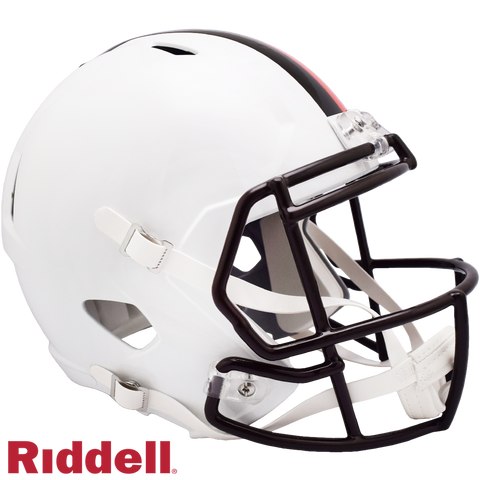 Cleveland Browns Helmet Riddell Replica Full Size Speed Style On-Field Alternate 2023 White Out