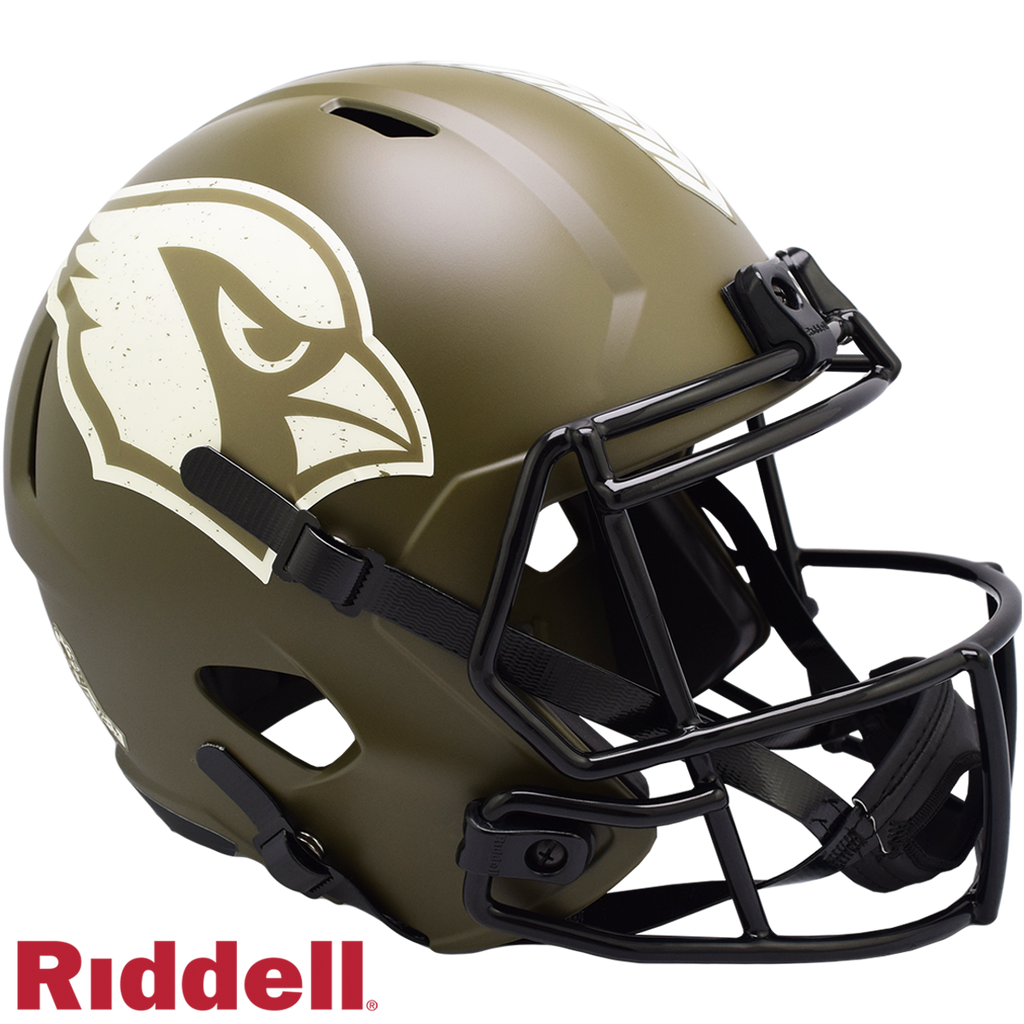 Arizona Cardinals Helmet Riddell Replica Full Size Speed Style Salute To Service