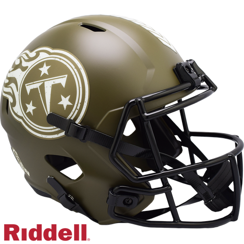 Tennessee Titans Helmet Riddell Replica Full Size Speed Style Salute To Service 2022