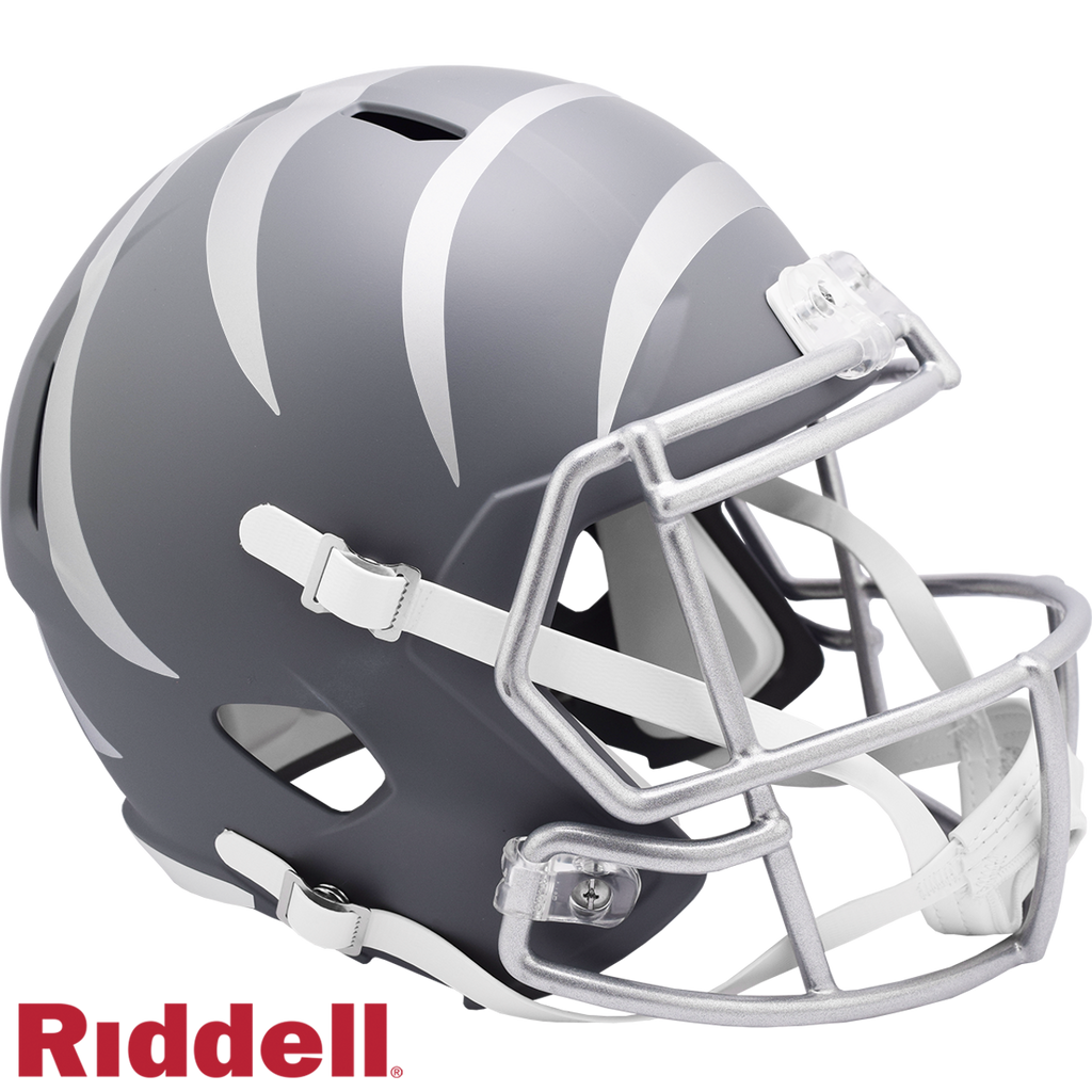 Cincinnati Bengals Helmet Riddell Replica Full Size Speed Style Slate Alternate