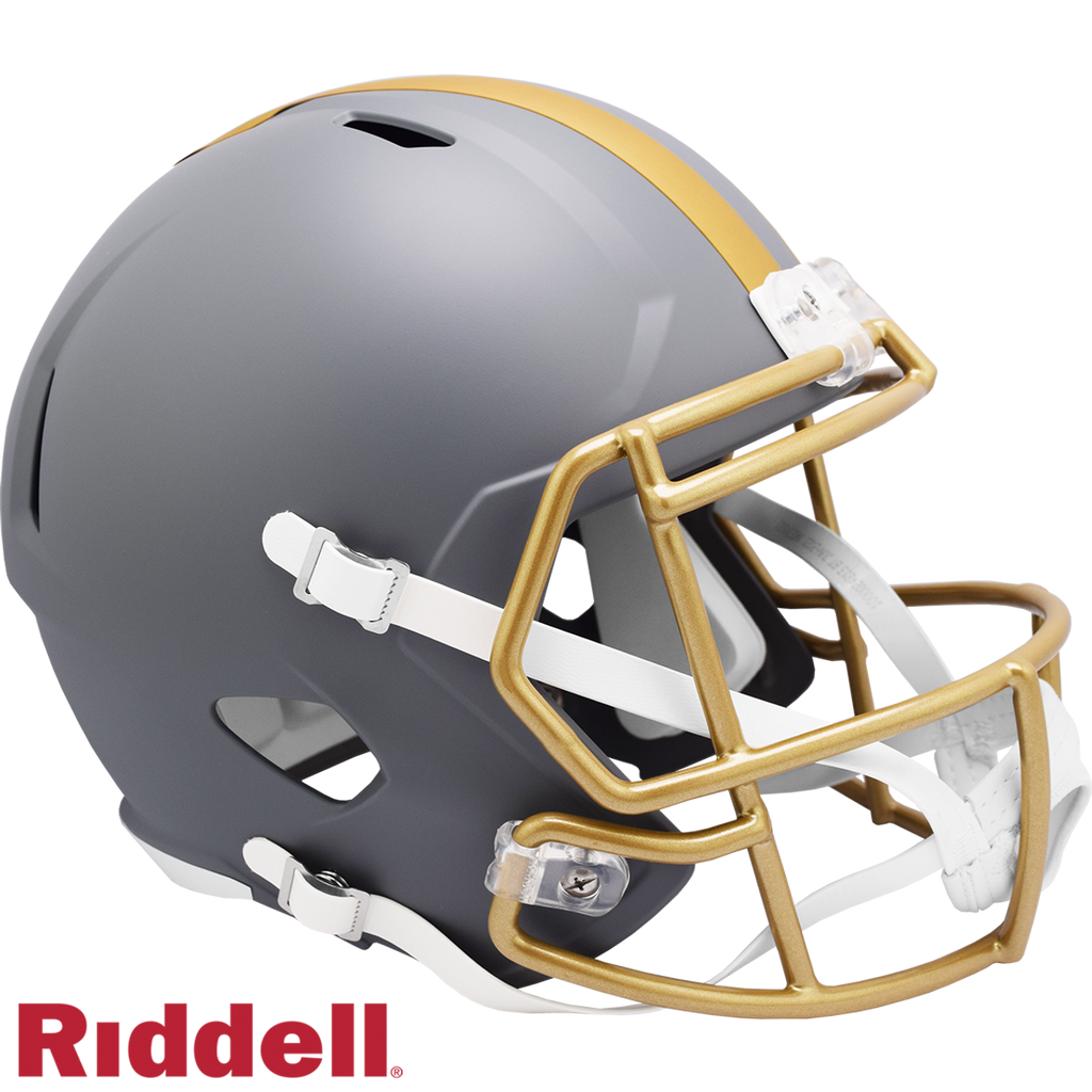 Cleveland Browns Helmet Riddell Replica Full Size Speed Style Slate Alternate