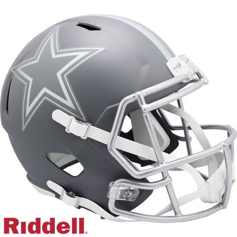 Dallas Cowboys Helmet Riddell Replica Full Size Speed Style Slate Alternate