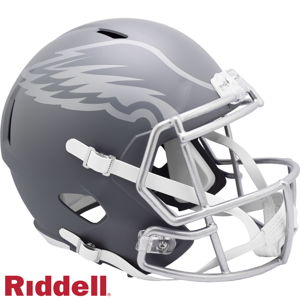 Philadelphia Eagles Helmet Riddell Replica Full Size Speed Style Slate Alternate