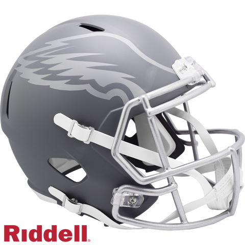 Philadelphia Eagles Helmet Riddell Replica Full Size Speed Style Slate Alternate