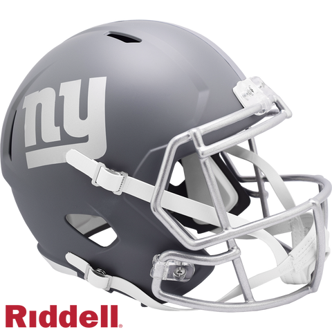New York Giants Helmet Riddell Replica Full Size Speed Style Slate Alternate