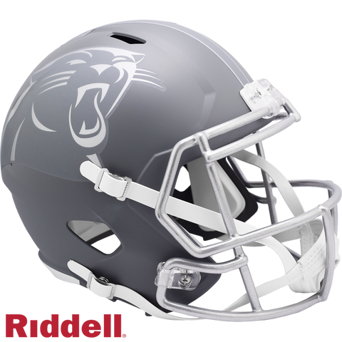 Carolina Panthers Helmet Riddell Replica Full Size Speed Style Slate Alternate