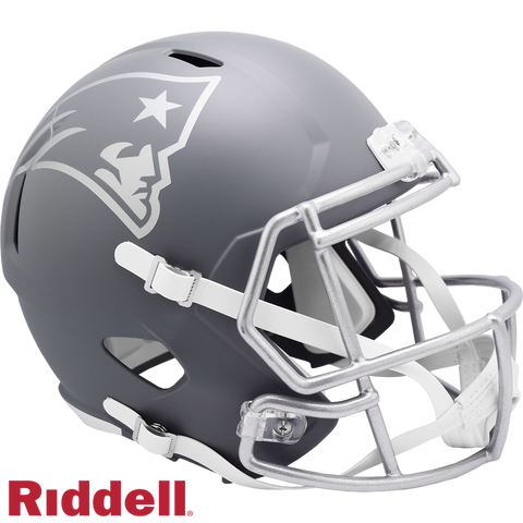 New England Patriots Helmet Riddell Replica Full Size Speed Style Slate Alternate