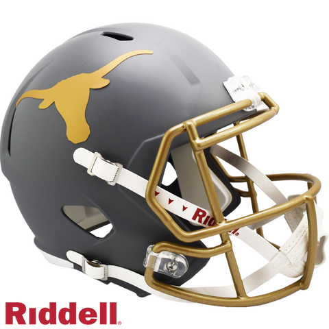 Texas Longhorns Helmet Riddell Replica Full Size Speed Style Slate Alternate