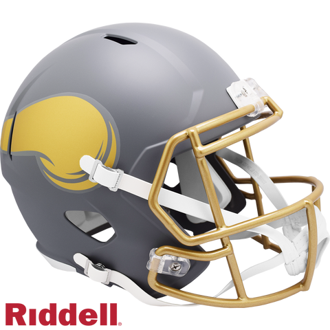 Minnesota Vikings Helmet Riddell Replica Full Size Speed Style Slate Alternate
