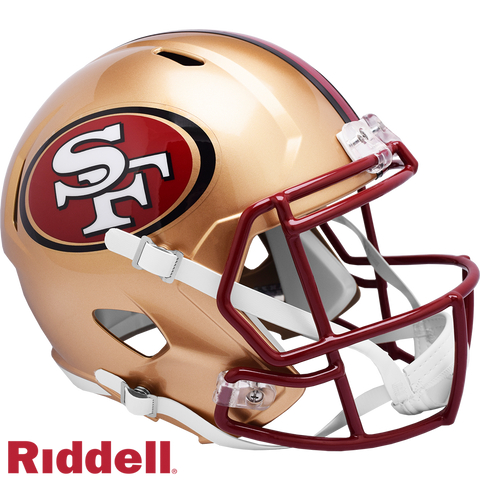 San Francisco 49ers Helmet Riddell Replica Full Size Speed Style 1996-2008 T/B