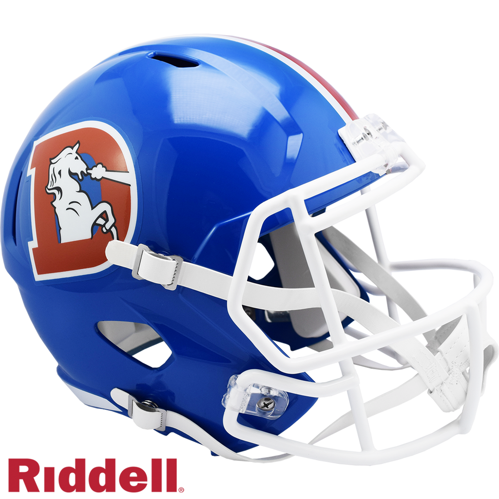 Denver Broncos Helmet Riddell Replica Full Size Speed Style 1975-1996 T/B