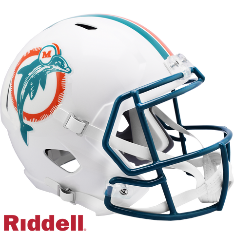 Miami Dolphins Helmet Riddell Replica Full Size Speed Style 1980-1996 T/B