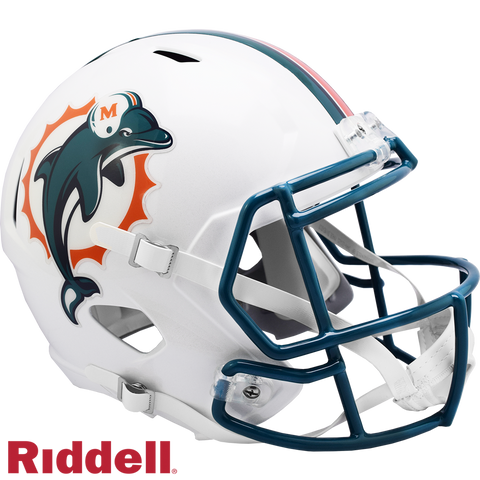 Miami Dolphins Helmet Riddell Replica Full Size Speed Style 1997-2012 T/B