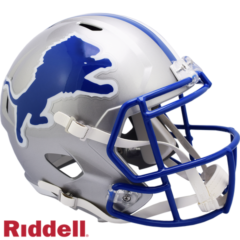 Detroit Lions Helmet Riddell Replica Full Size Speed Style 1983-2002 T/B