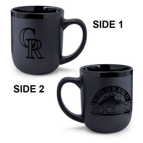 Colorado Rockies Coffee Mug 17oz Matte Black