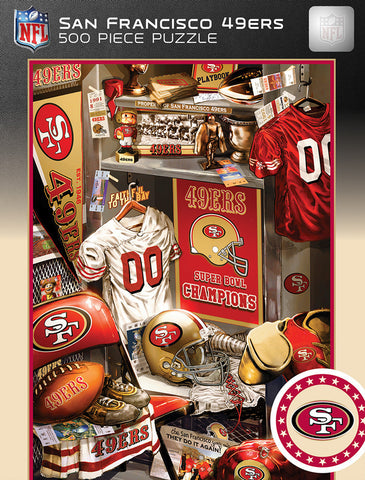 San Francisco 49ers Puzzle 500 Piece Locker Room