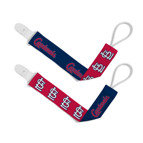 St. Louis Cardinals Pacifier Clips 2 Pack