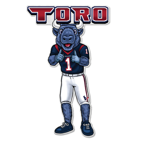 Houston Texans Pennant Shape Cut Mascot Design