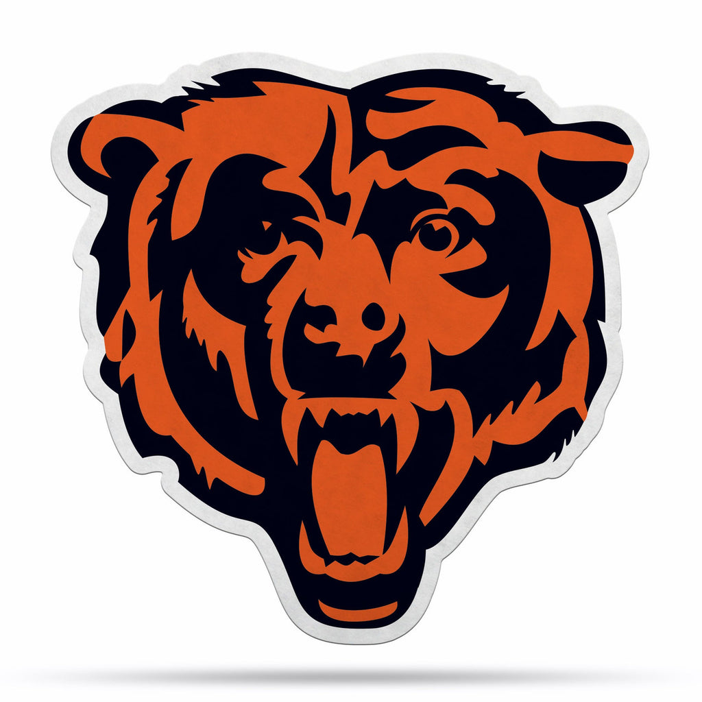Chicago Bears Pennant Shape Cut Logo Design
