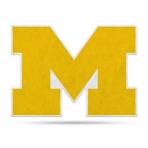 Michigan Wolverines Pennant Shape Cut Logo Design