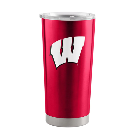 Wisconsin Badgers Travel Tumbler 20oz Stainless Steel