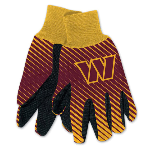 Washington Commanders Gloves Two Tone Style Adult Size