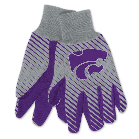 Kansas State Wildcats Gloves Two Tone Style Adult Size