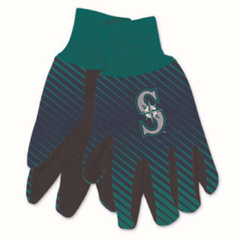 Seattle Mariners Gloves Two Tone Style Adult Size
