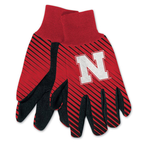 Nebraska Cornhuskers  Two Tone Gloves - Adult
