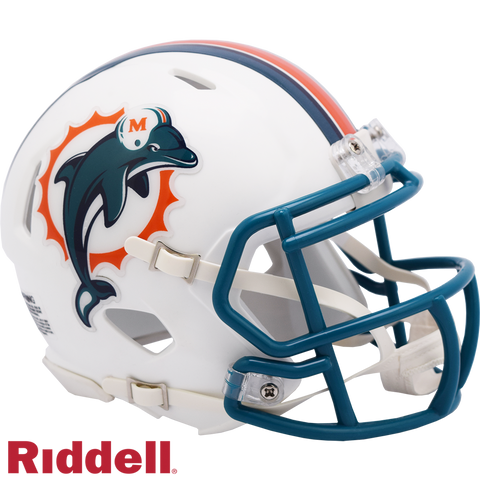 Miami Dolphins Helmet Riddell Replica Mini Speed Style 1997-2012 T/B