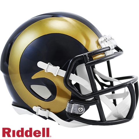 Los Angeles Rams Helmet Riddell Replica Mini Speed Style 2000-2016 T/B