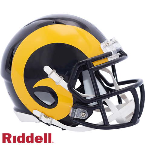 Los Angeles Rams Helmet Riddell Replica Mini Speed Style 1981-1999 T/B