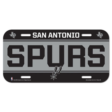 San Antonio Spurs License Plate Plastic