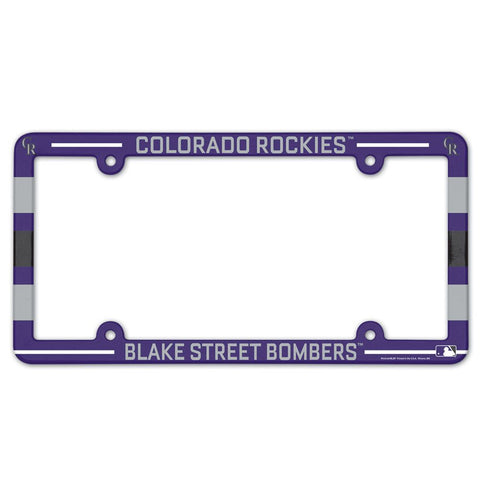 Colorado Rockies License Plate Frame - Full Color - Special Order
