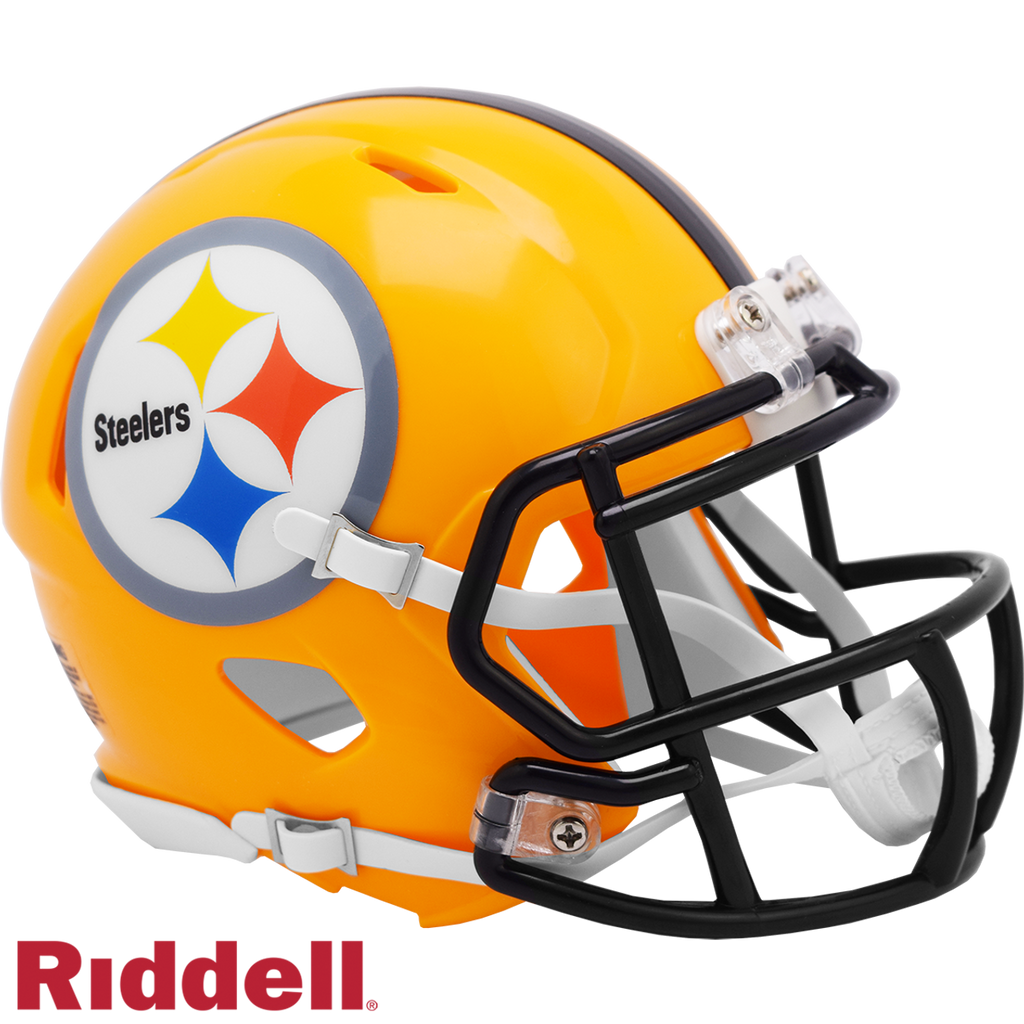 Pittsburgh Steelers Helmet Riddell Replica Mini Speed Style 2007 Gold T/B
